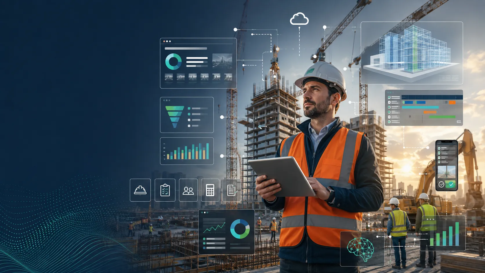Construction ERP Sofware Dashboard